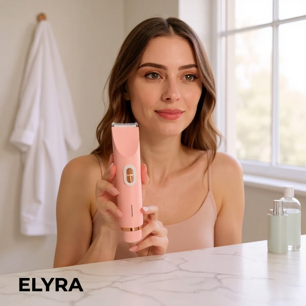 Elyra Silk Shaver — 2-in-1 Elektrorasierer für seidig glatte Haut ohne Pickelchen
