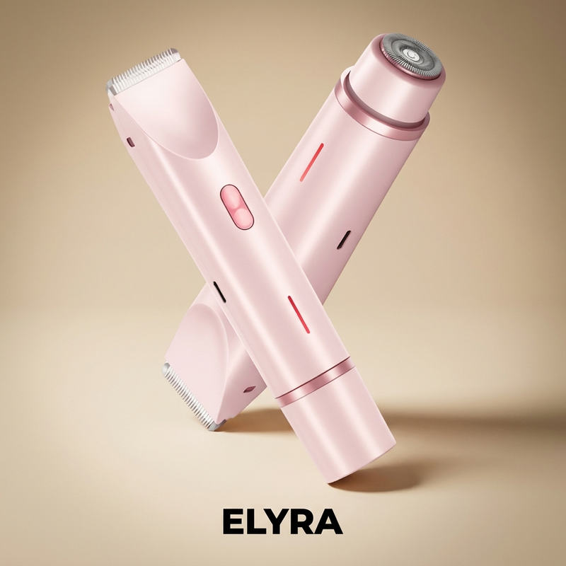 Elyra Silk Shaver — 2-in-1 Elektrorasierer für seidig glatte Haut ohne Pickelchen
