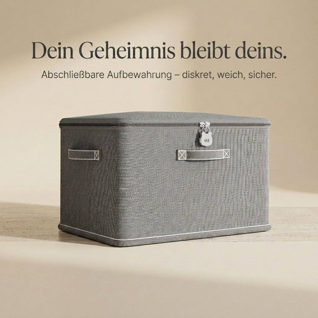 Sanctum - die abschließbare Aufbewahrung. Diskret, weich, sicher.
